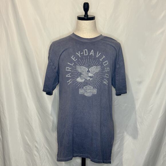 Harley-Davidson Other - Vintage Harley Davidson Shirt Mens XL Blue Chandler Arizona Scorpion Graphic Tee